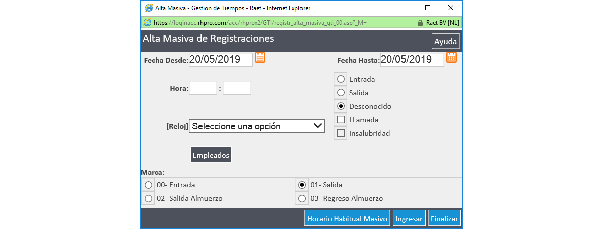 Registraciones