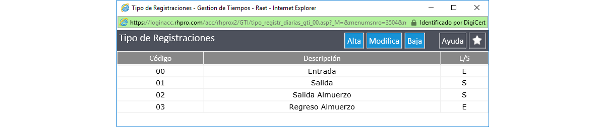 Registraciones