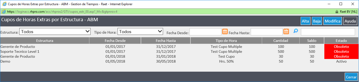 Autorización de Horas