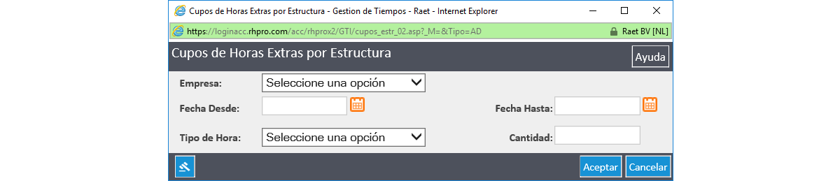 Autorización de Horas