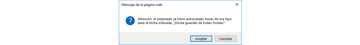 Autorización de Horas