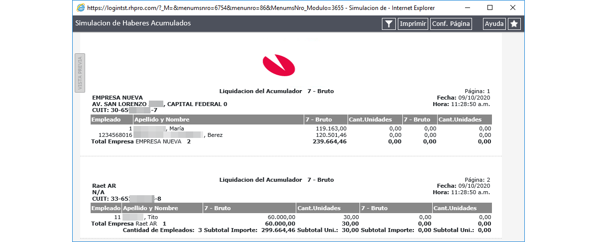 Reporte