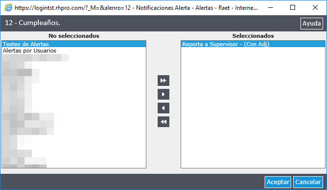 Configuración de Alertas