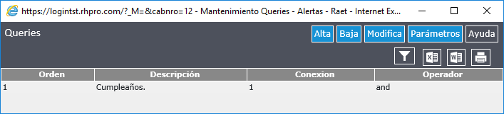 Configuración de Alertas