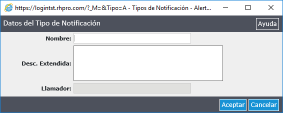 Tipos de Notificaciones