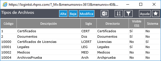 Tipos de Archivos