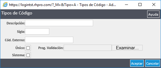 Tipos de Codigo