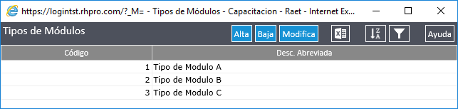 Tipos de Módulos