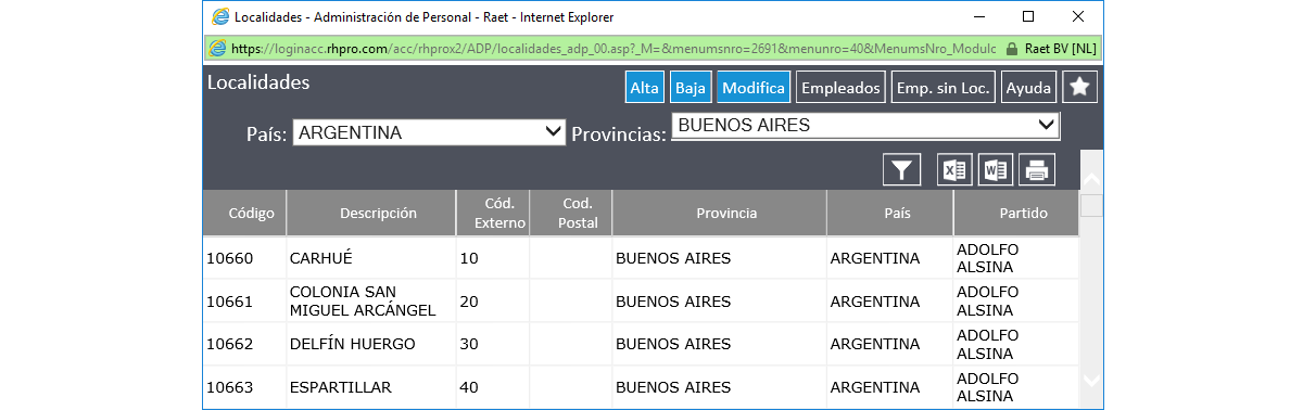 Localidad