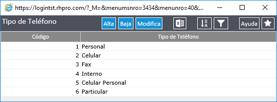 Tipos de Telefono