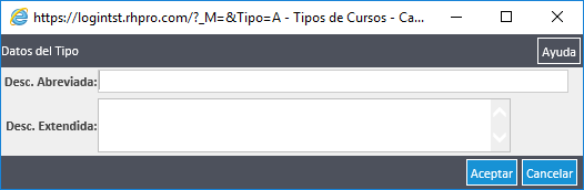 Tipos de Cursos