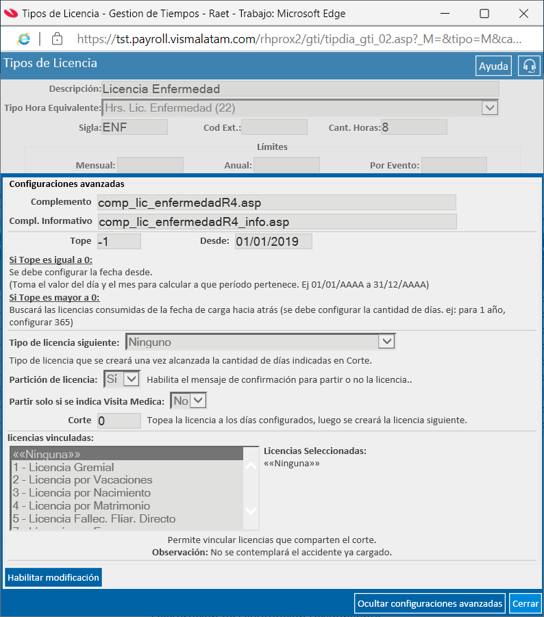 Tipos de Licencia