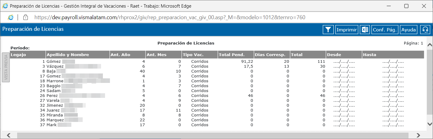 Reporte