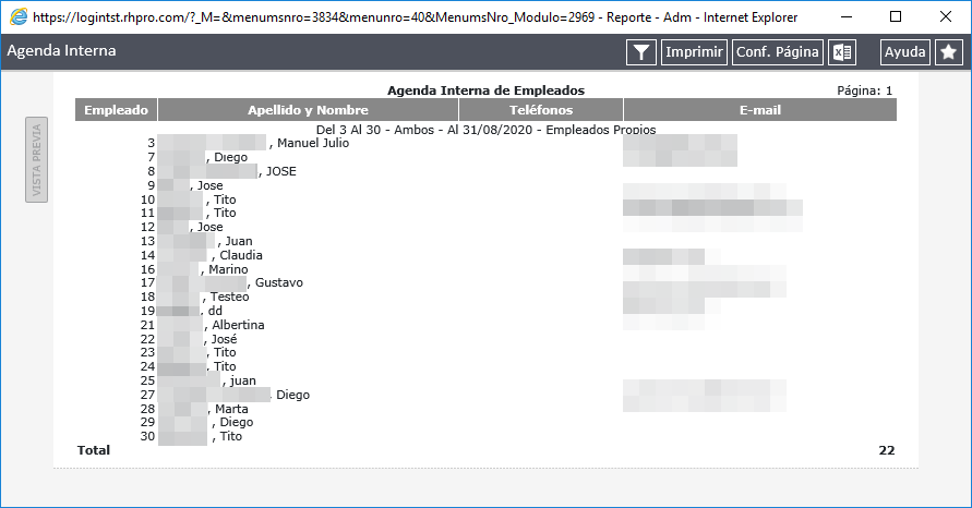 Reporte