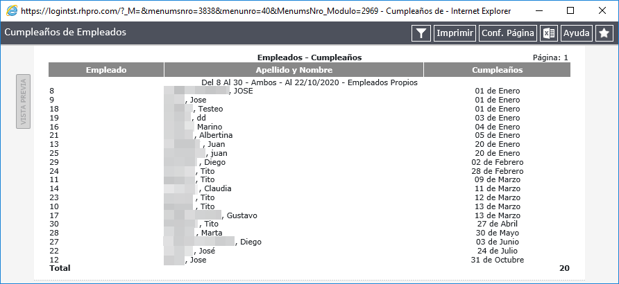 Reporte