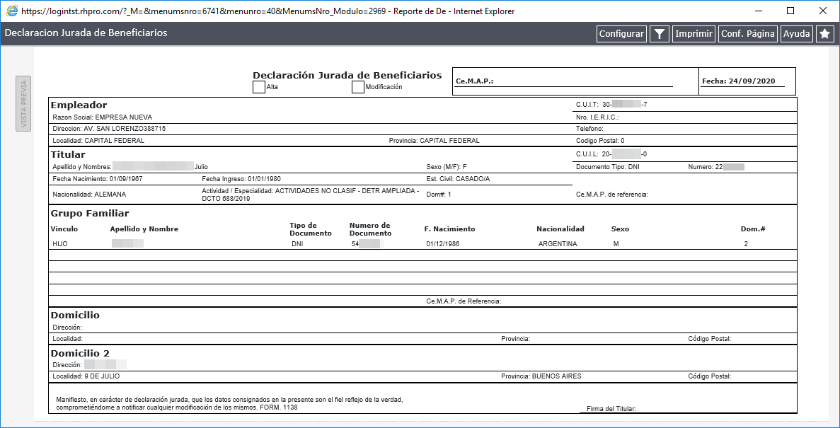 Reporte