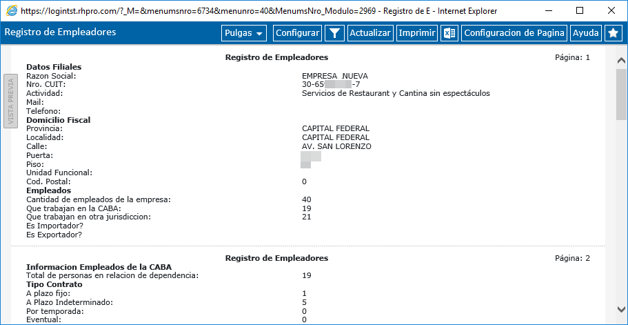 Reporte