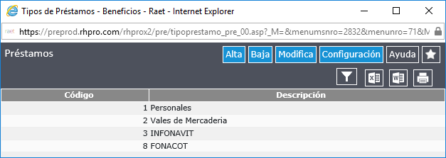 Tipos de Préstamos