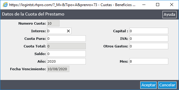 Cuotas