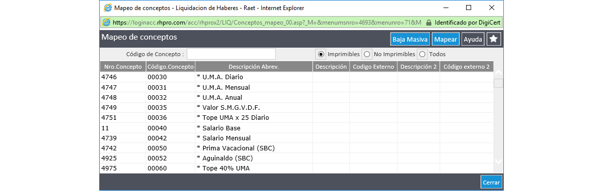 Mapeo de Conceptos