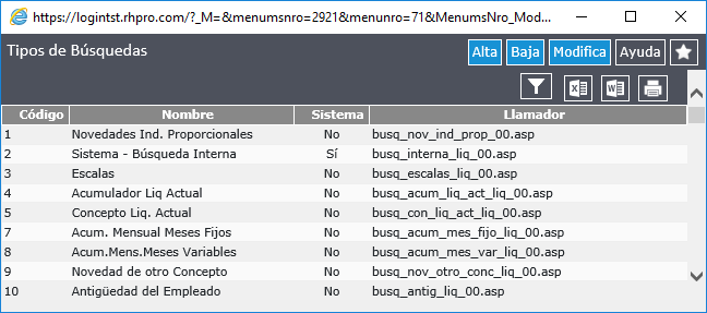 Tipos de Busquedas