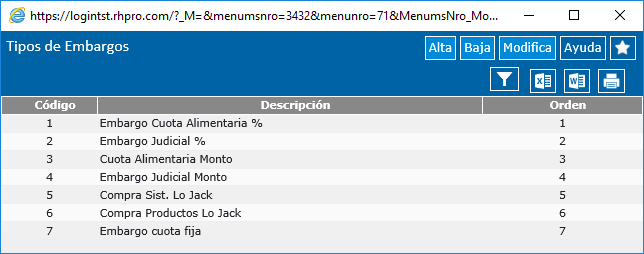 Tipos de Embargos