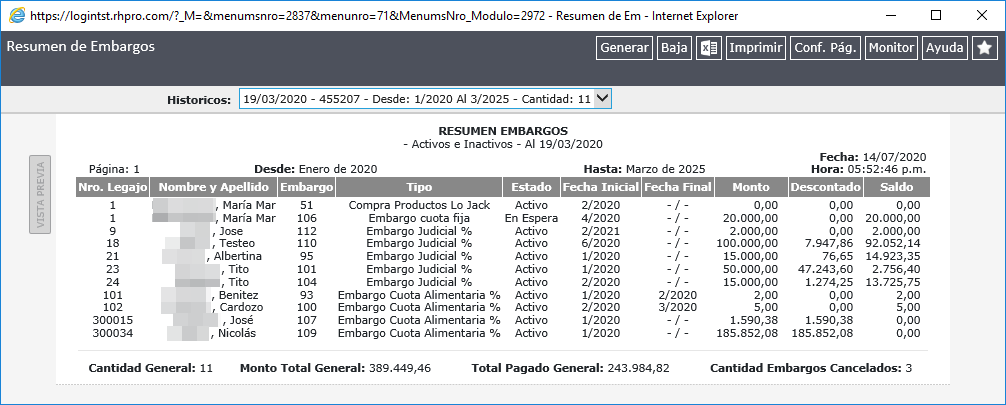 Reporte