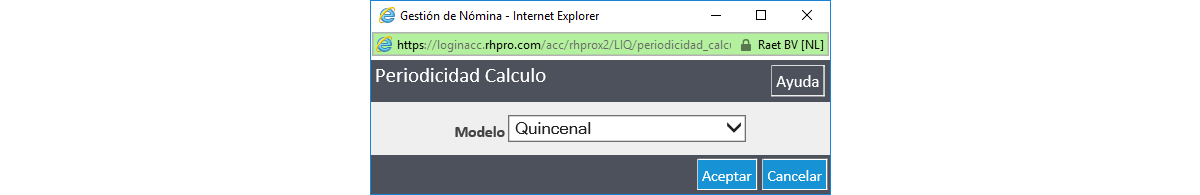 Periodicidad Cálculo