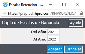 Escalas de Retención