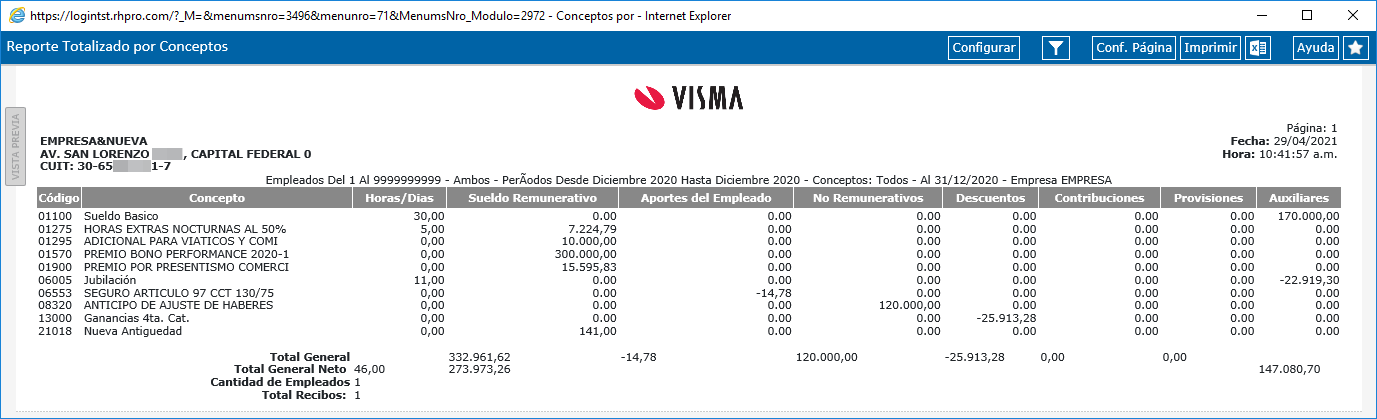 Reporte