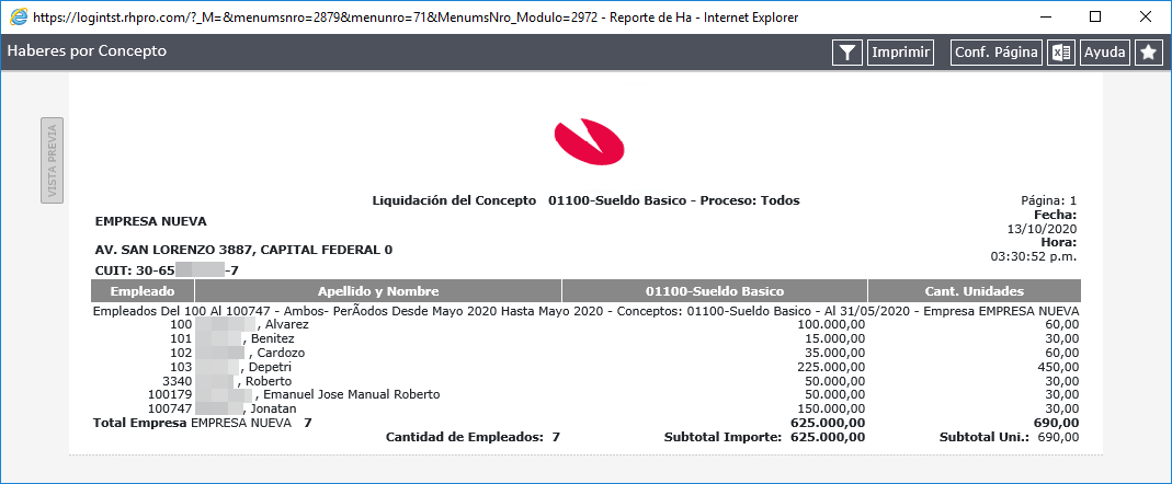 Reporte