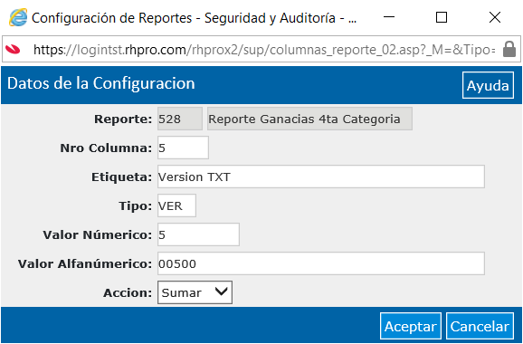 Reporte