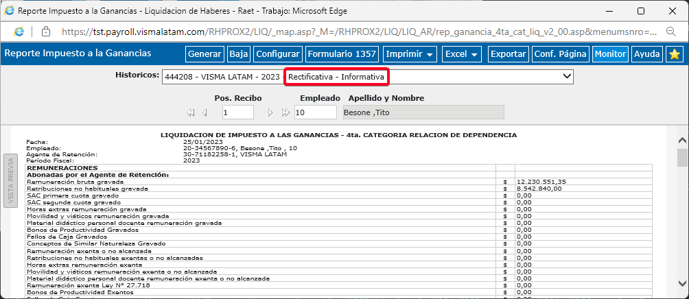 Reporte