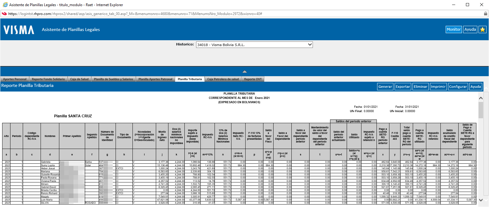 Reporte