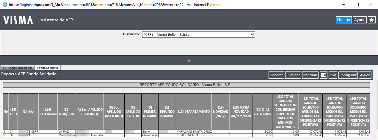 Reporte