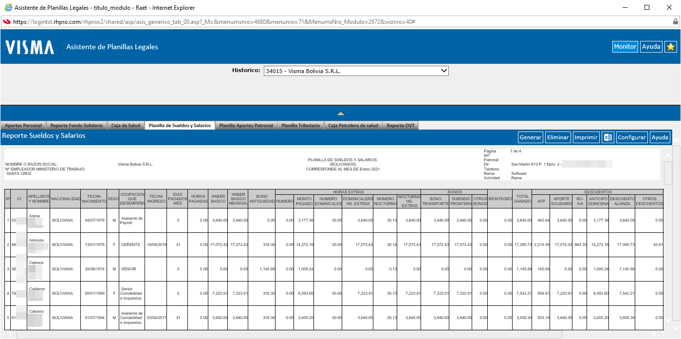 Reporte