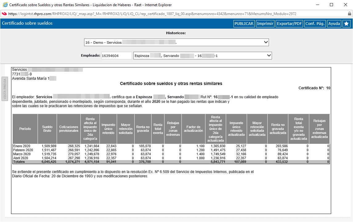 Reporte