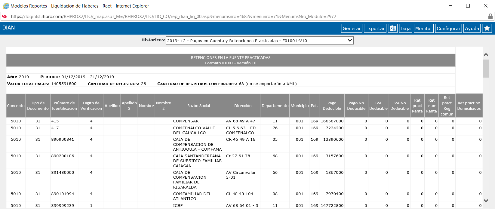 Reporte