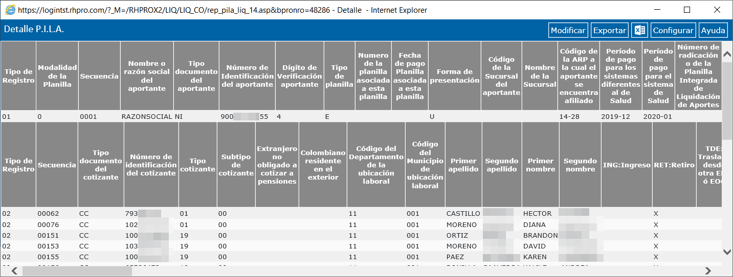 Reporte