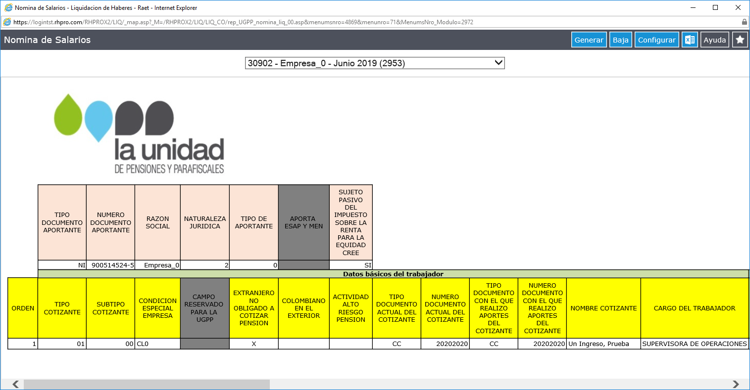 Reporte