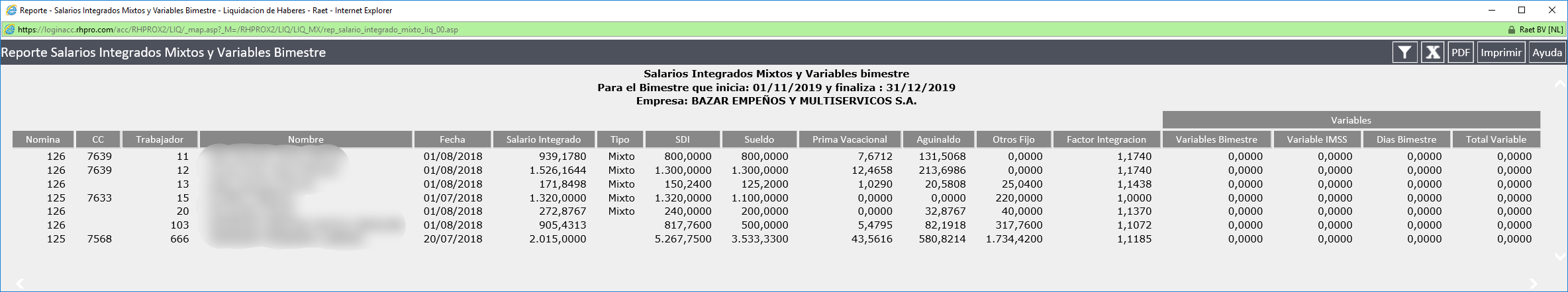 Reporte