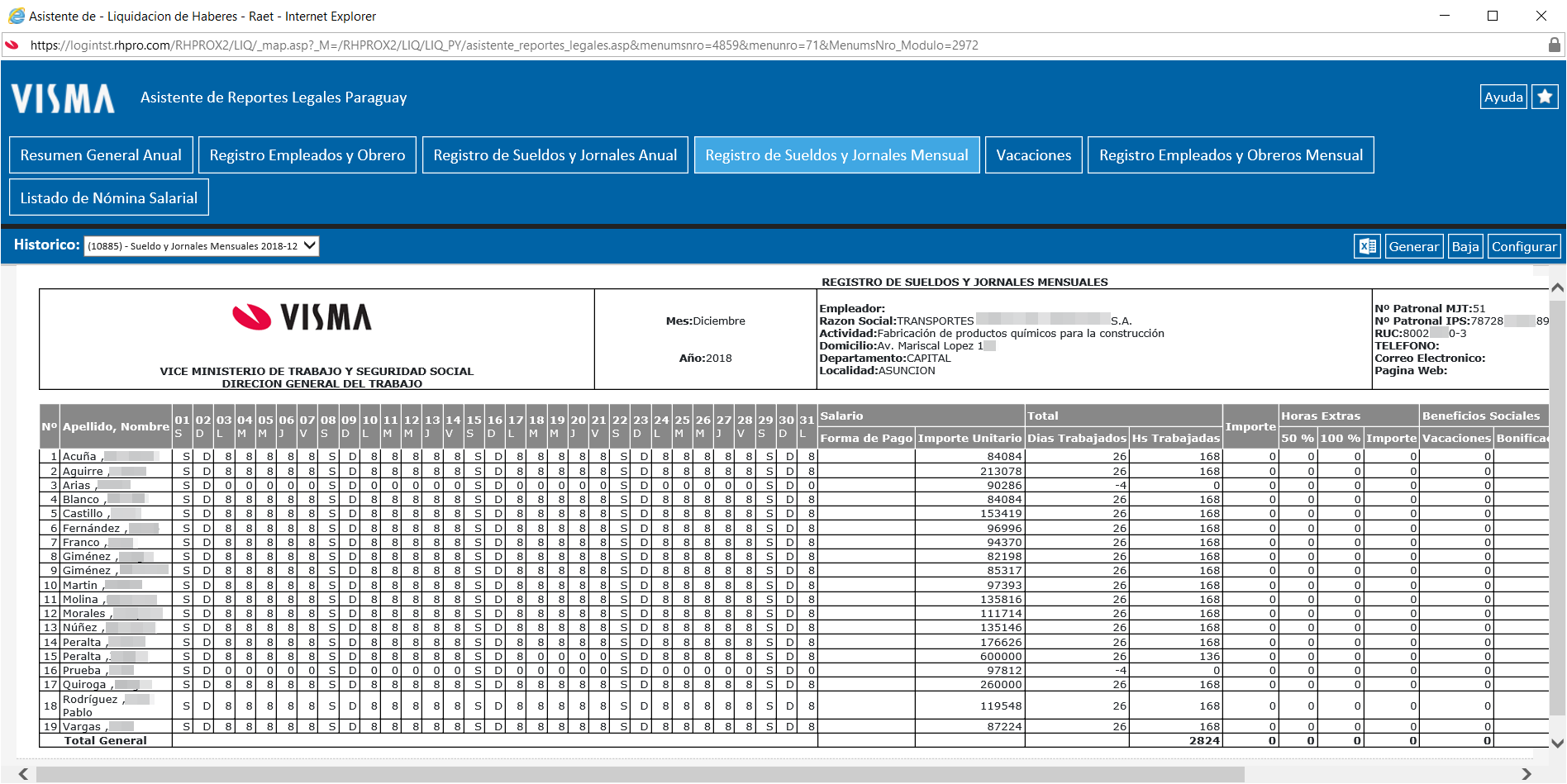 Reporte