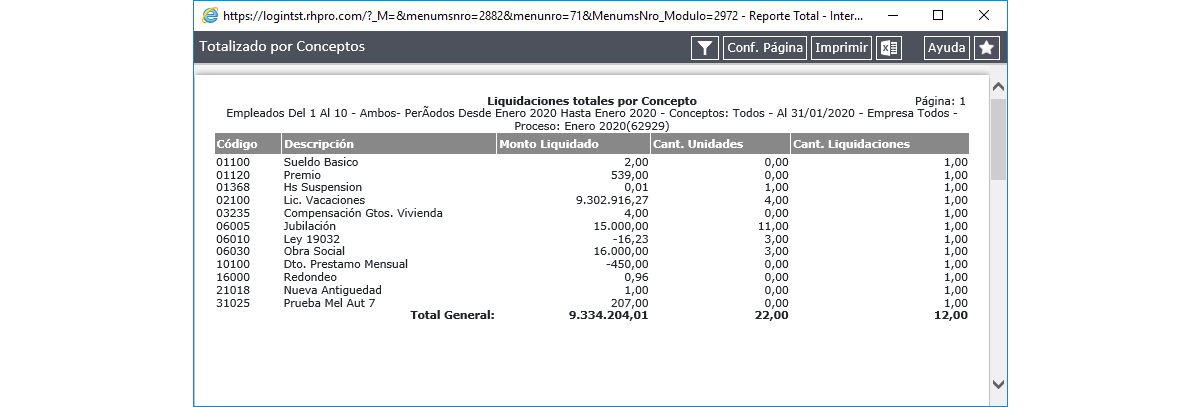 Reporte