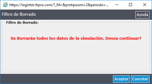 Tablero de Simulación