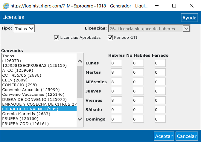 Tipo de búsqueda