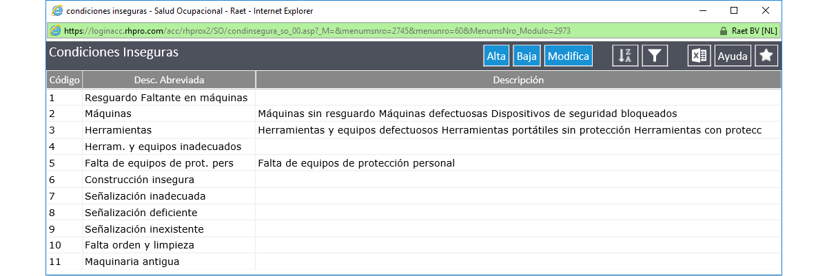 Condiciones Inseguras