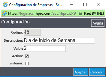 Config Empresa