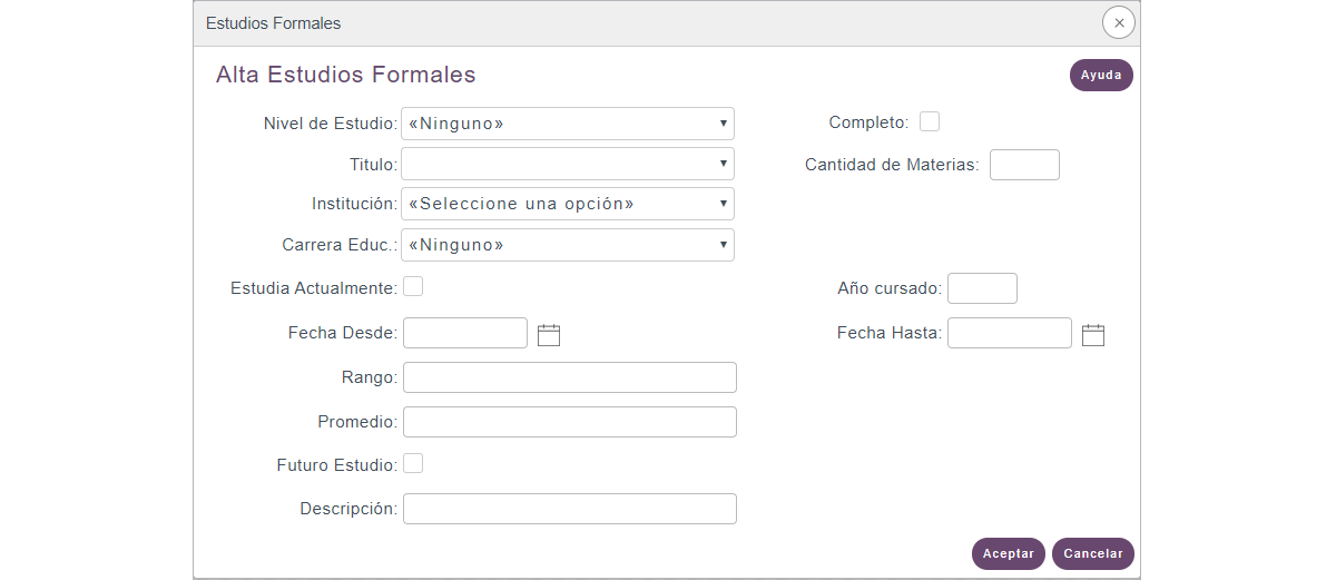 Configuración