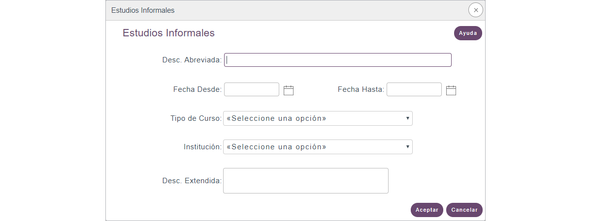 Configuración